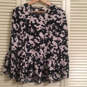 Business casual peplum blouse